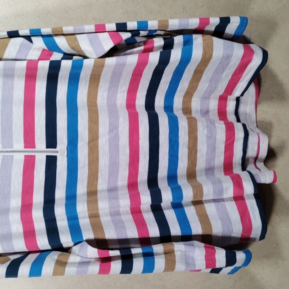 *E156 LIVI Lane Bryant multi-color striped L/S hoodie 22/24 NWOT CLEARANCE - Picture 3 of 10